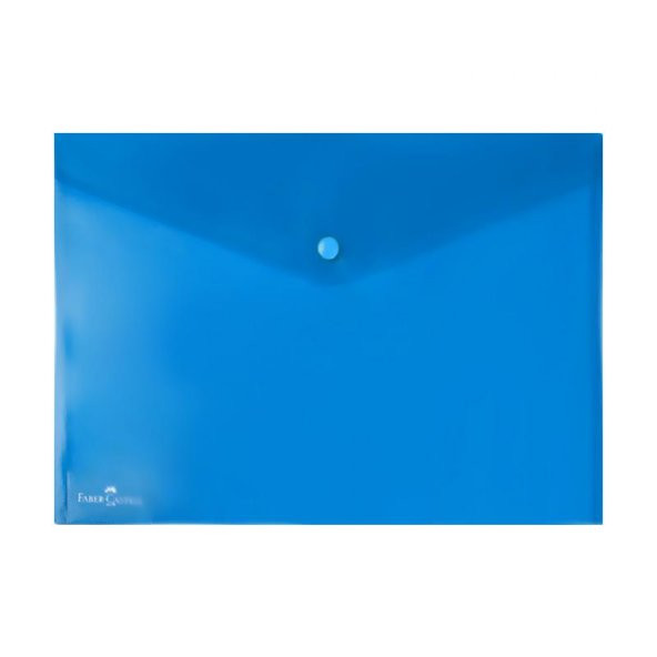 Faber-Castell Çıtçıtlı Dosya A4 Mavi 12 Li 5075394200000 (1 Paket 12 Adet)