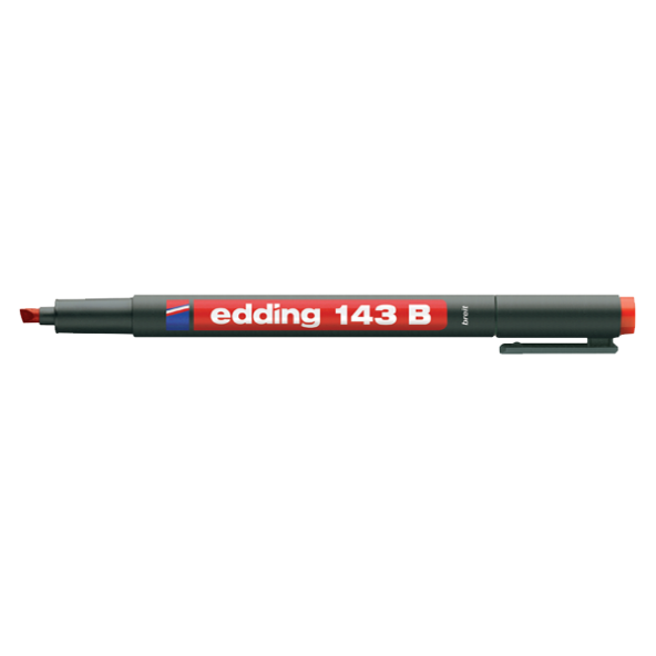 Edding E-143 B Asetat Kalemi Kırmızı ED14302