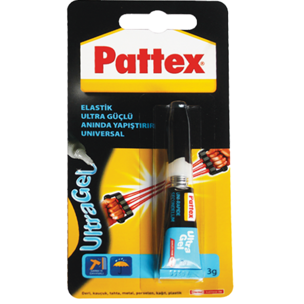 Pattex Ultra Gel Elastik Hızlı Yapıştırıcı 3 Gr. 1505805