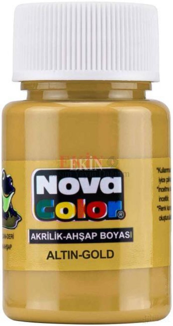 Nova Color Akrilik Boya Altın Şişe 30 Cc. 12 Li (1 Paket 12 Adet)