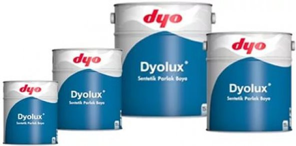 Dyo Dyolux Sentetik Boya ustun ozellıklı 0,75 lt 1 kğ diye gecer