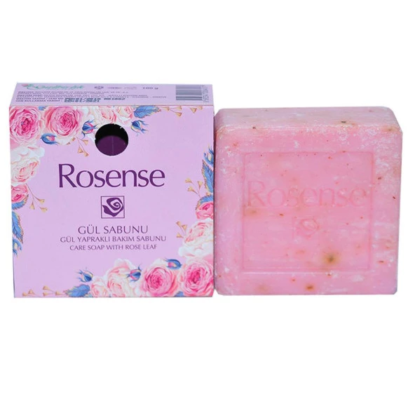 Rosense Gül Sabunu Gül Yapraklı Bakım Sabunu 100Gr