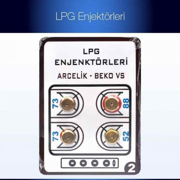 LPG OCAK MEMESİ ENJEKTÖR 4LÜ Set arcelık beko  uyumlu lpg tup - 3