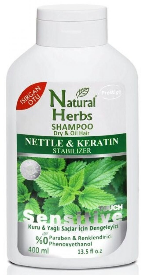 Natural Herbs Isırgan Otlu Keratin 400 Ml Şampuan