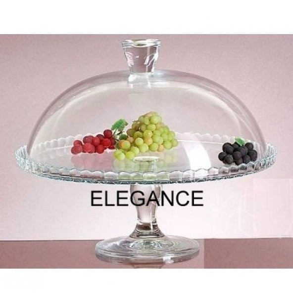 PAŞABAHÇE AYAKLI KEK FANUSU-PASTA KURABİYE SERVİS TABAĞI