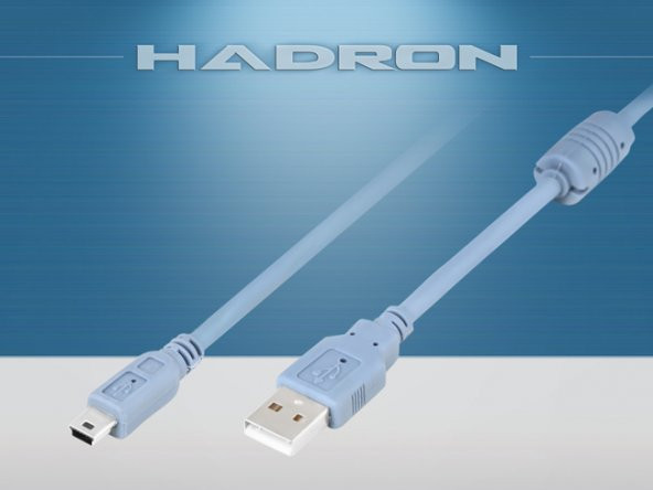 HADRON HD4190/100 USB/V3 5PIN KABLO 10M