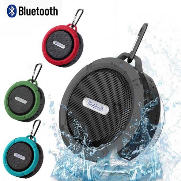 C6 Su Geçirmez Kablosuz Taşınabilir Bluetooth Hoparlör Ses Bombas
