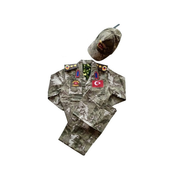 ERKEK ÇOCUK ASKER KOMANDO KIYAFETİ KOSTÜM - 2