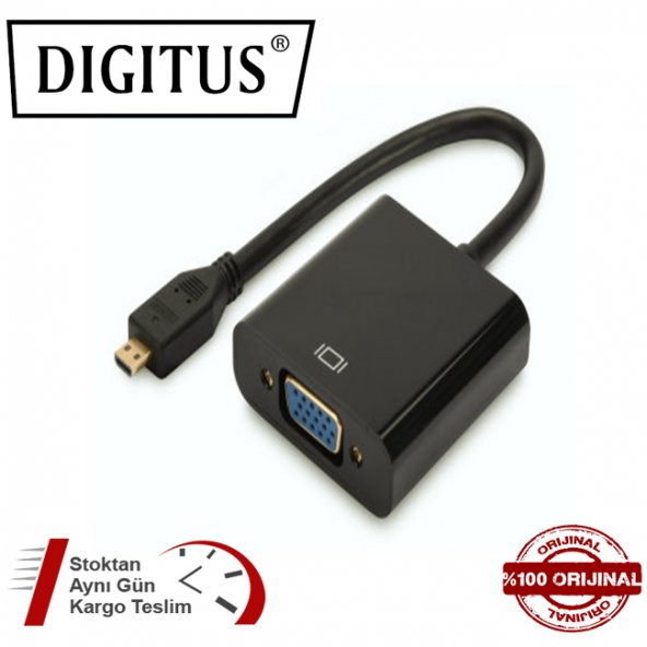 DIGITUS DA-70460 Micro Hdmi - Vga Çevirici