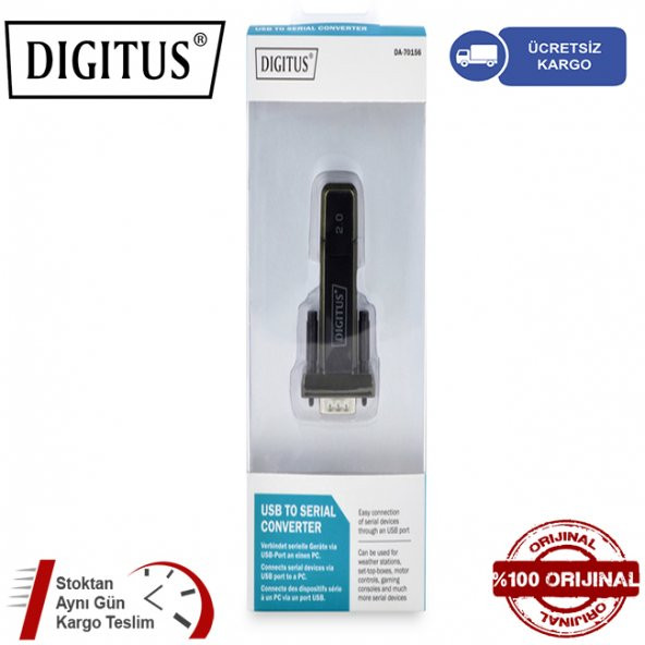 DIGITUS USB 2.0 - RS232 Dönüştürücü Adaptör DA-70156