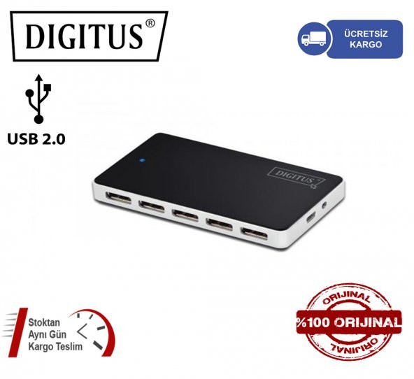 DIGITUS DA-70229 10 Port USB 2,0 Hub