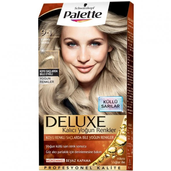 Palette Deluxe Kit Saç Boyası  9-1 Elmas Sarısı