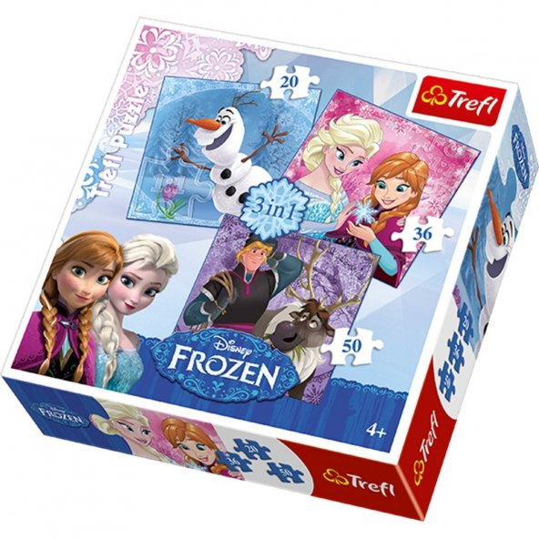 Trefl 20+36+50 3 Parça Frozen Puzzle