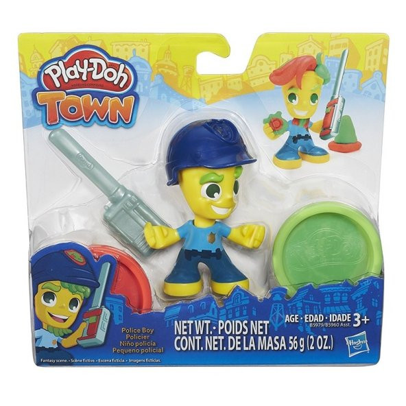 Play-Doh Town Figür - Polis Memuru - B5960