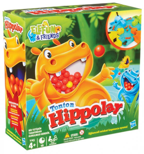 Hasbro Ton Ton Hippolar - Eğitici Kutu Oyunu