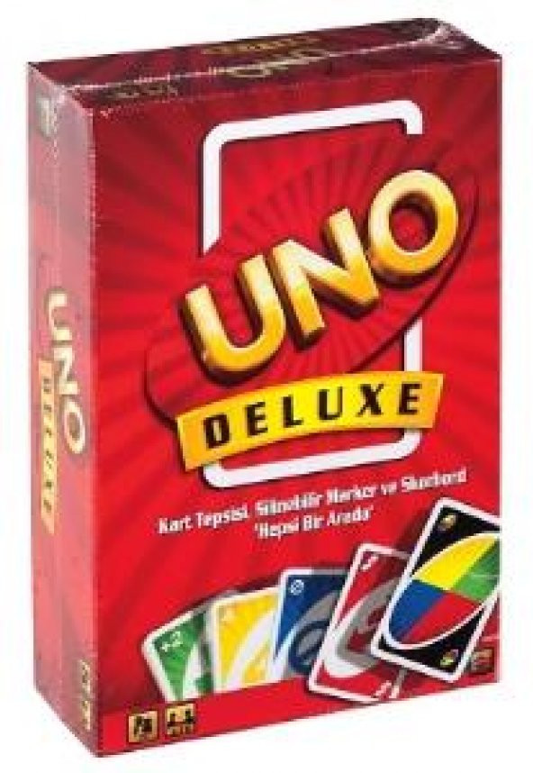 Uno Deluxe Kartlar - TÜRKÇE Delüks Kart Oyunu - LİSANSLI ÜRÜN