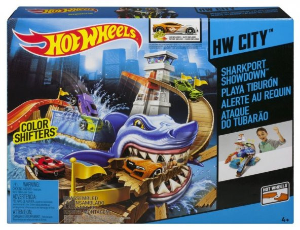 Hot Wheels - Çılgın Sharky - Renk Değiştiren Araba Oyun Seti