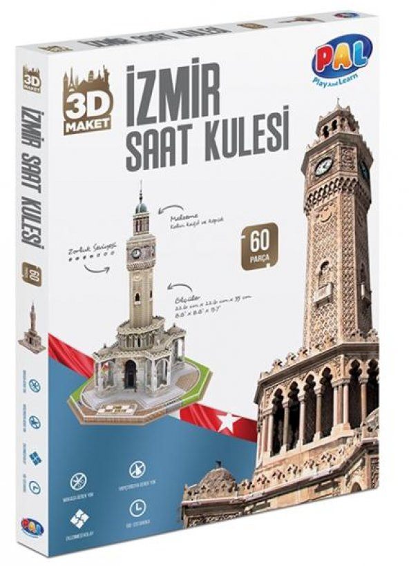 İzmir Saat Kulesi 3D Maket&Puzzle