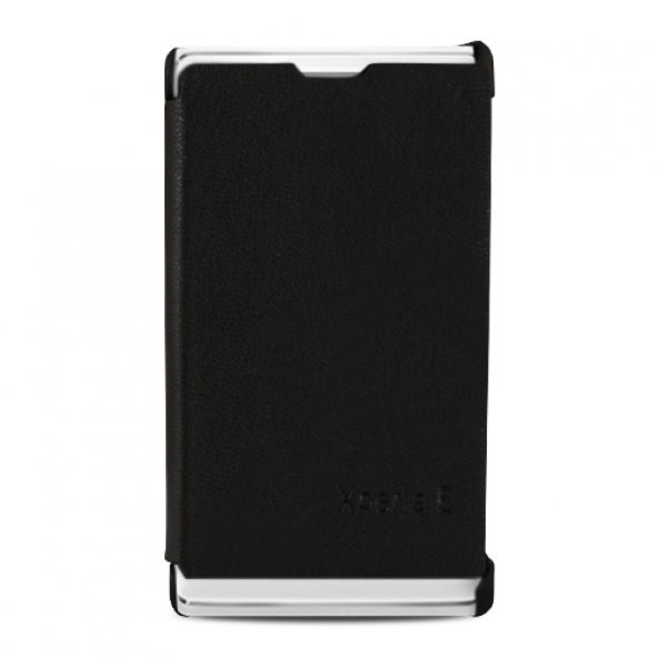 Sony Xperıa E C1505 Flip Case Kılıf Siyah