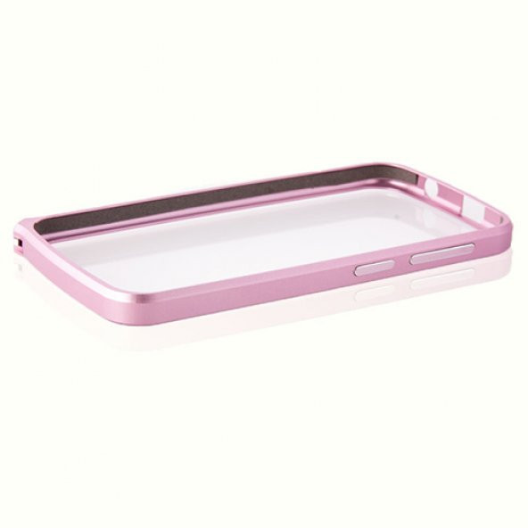 General Mobile Discovery E3 Bumper Çerçeve Kılıf Pembe - 2