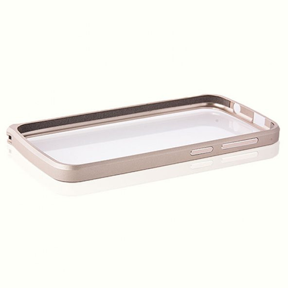 General Mobile Discovery E3 Bumper Çerçeve Kılıf Gold - 2