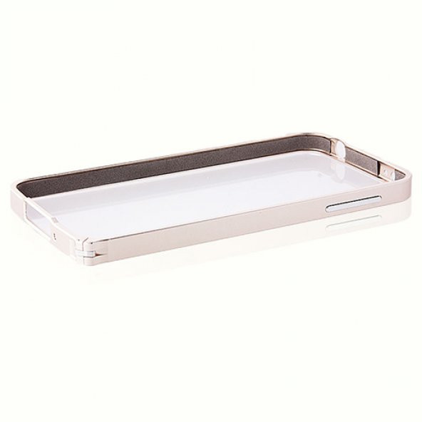 Samsung G900FQ S5 Bumper Çerçeve Kılıf Gold - 2