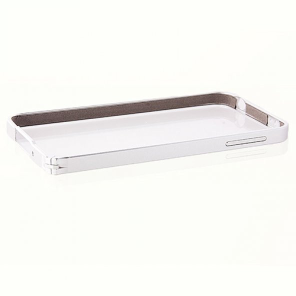 Samsung G900FQ S5 Bumper Çerçeve Kılıf Beyaz - 2