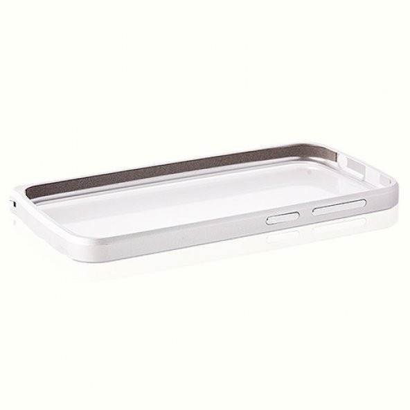 General Mobile Discovery E3 Bumper Çerçeve Kılıf Beyaz - 3