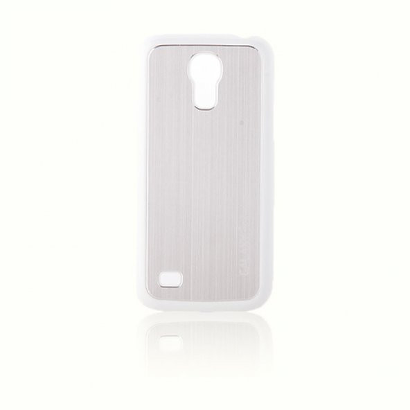 Samsung I9190 S4 Mini Koruyucu Metal Arka Kapak Beyaz