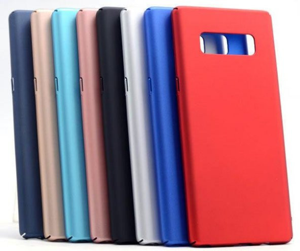 Samsung Galaxy Note 8 Slim Fit Kılıf Mat Süet-Kadife Dokulu Rubbe