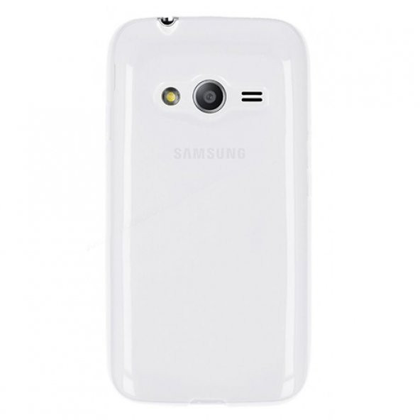 Samsung Galaxy Ace 4 (G313) Kılıf Soft Silikon Şeffaf Arka Kapak