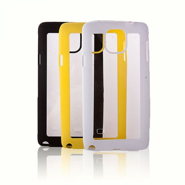 FitCase Samsung Note 4 (N910) Çerçeveli Soft Silikon Siyah - 1