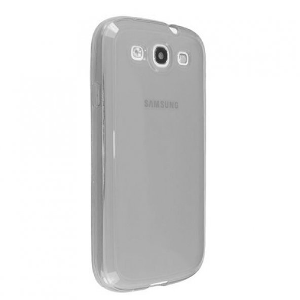 FitCase Samsung S3 (I9300) Çerçeveli Soft Silikon Beyaz - 1