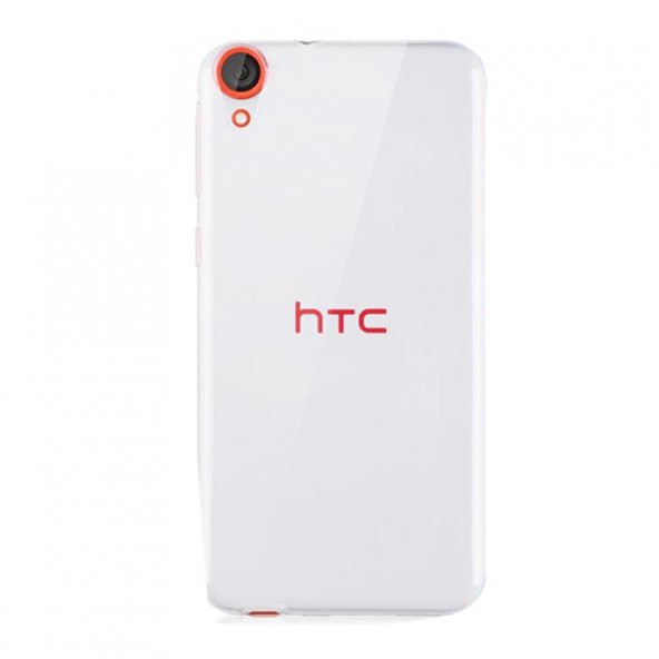 HTC Desire 820 Kılıf Soft Silikon Şeffaf Arka Kapak
