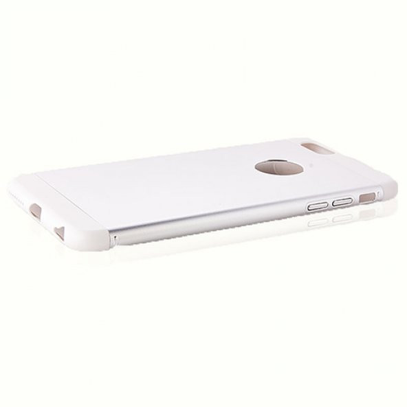 iPhone 6 Plus 3in1 Metal Arka Kapak Beyaz - 2