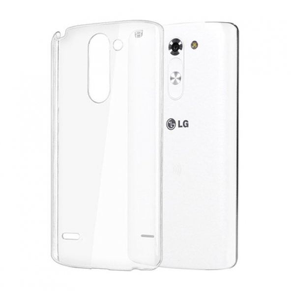 LG G3 Stylus (D693) Kılıf Soft Silikon Şeffaf Arka Kapak