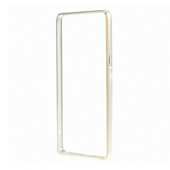 Samsung Galaxy A5 0,7 mm Metal Bumper Arka Koruma Kapaklı Gri
