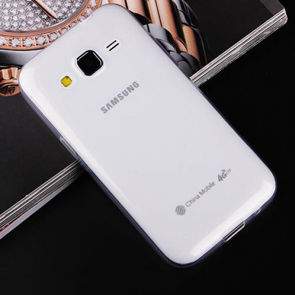 Samsung Galaxy Core Prime (G360) Kılıf Soft Silikon Şeffaf Arka Kapak