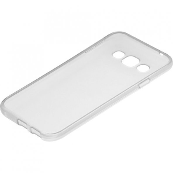 Samsung Galaxy E5 (E500) Kılıf Soft Silikon Şeffaf Arka Kapak - 2