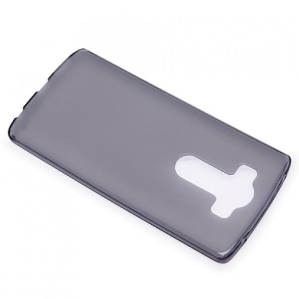 LG G4 Kılıf Soft Silikon Şeffaf-Siyah Arka Kapak - 3