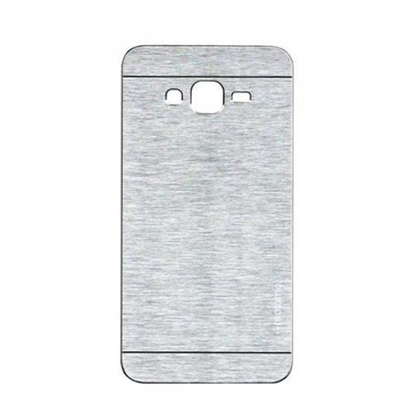 Samsung Grand Prime G530 Metal Arka Kapak Motomo Gri
