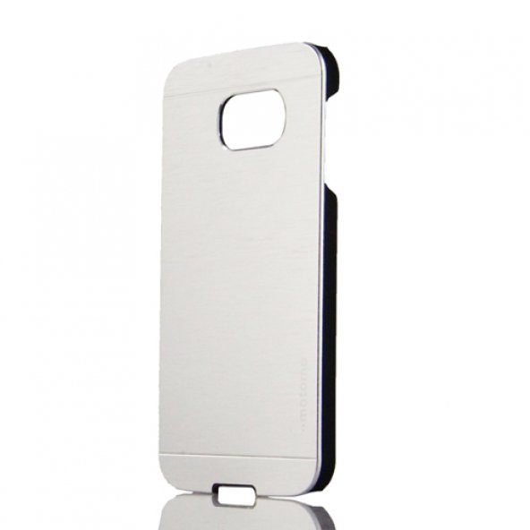 Samsung S6 G920 Metal Arka Kapak Motomo Gri