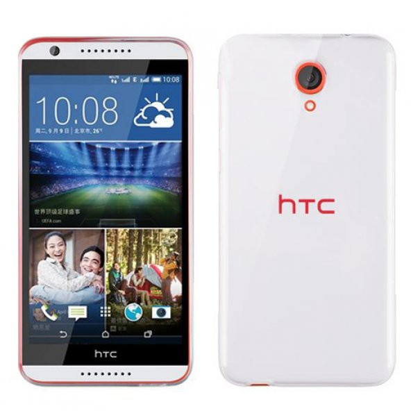 HTC Desire 820 Mini Kılıf Soft Silikon Şeffaf Arka Kapak