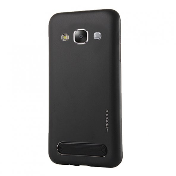 Samsung Galaxy A7 New Motomo Metal TPU Arka Kapak Siyah