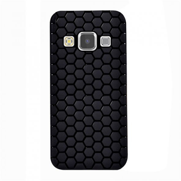 FitCase Samsung Galaxy A7 (A700) TPU Beehive Serisi Arka Kapak Siyah
