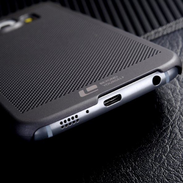 Samsung Galaxy A7 (A700) Loopee Point Sert Arka Kapak Gri - 6