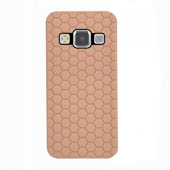 FitCase Samsung Galaxy A7 (A700) TPU Beehive Serisi Arka Kapak Gold