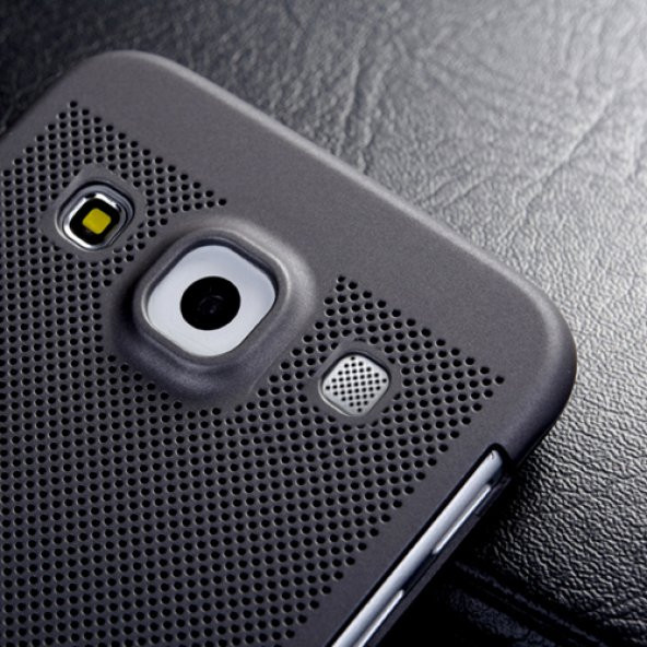 Samsung Galaxy A7 (A700) Loopee Point Sert Arka Kapak Gri - 8