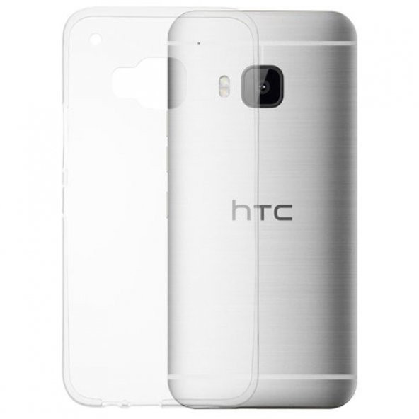 HTC One M9 Color Curve Silikon Arka Kapak / Kılıf Şeffaf