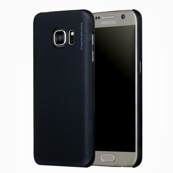 Samsung Galaxy S7 Kılıf Seven-Days Sert Kapak Siyah